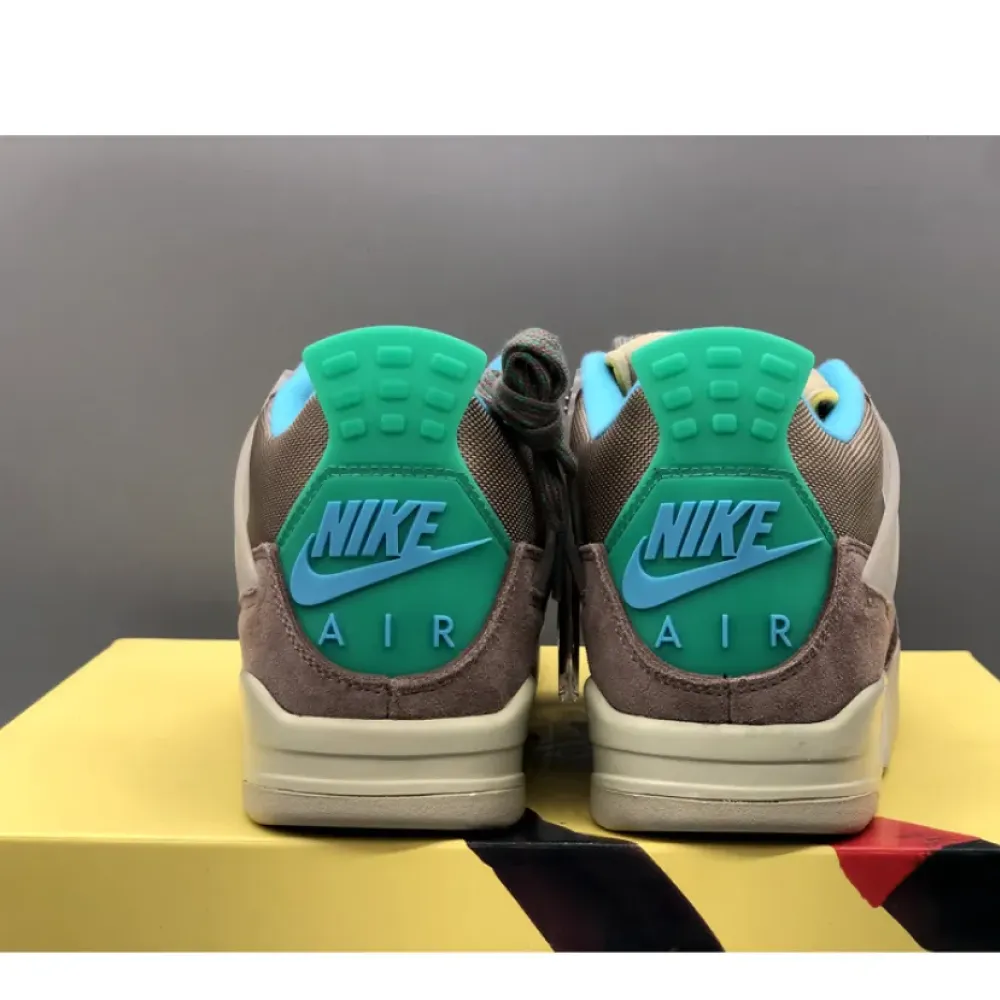 Union x Air Jordan 4 “30th Anniversary” Taupe Haze/Blue Fury-Khaki-Roma Green DJ5718-242