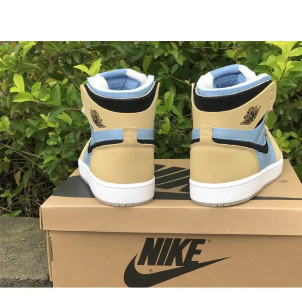 Air Jordan 1 Zoom CMFT Psychic Blue/Black-Sesame-White  CT0979-400