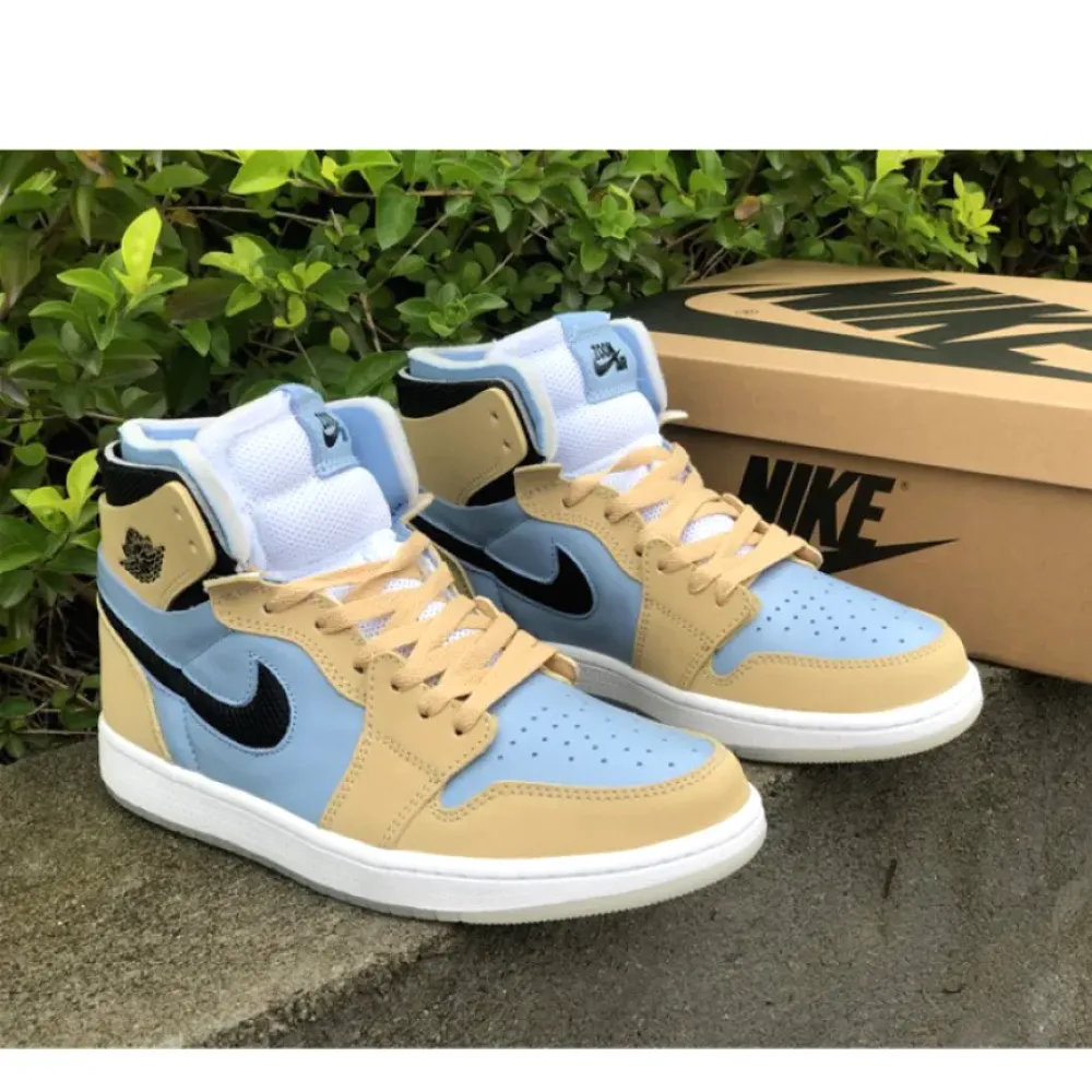 Air Jordan 1 Zoom CMFT Psychic Blue/Black-Sesame-White  CT0979-400
