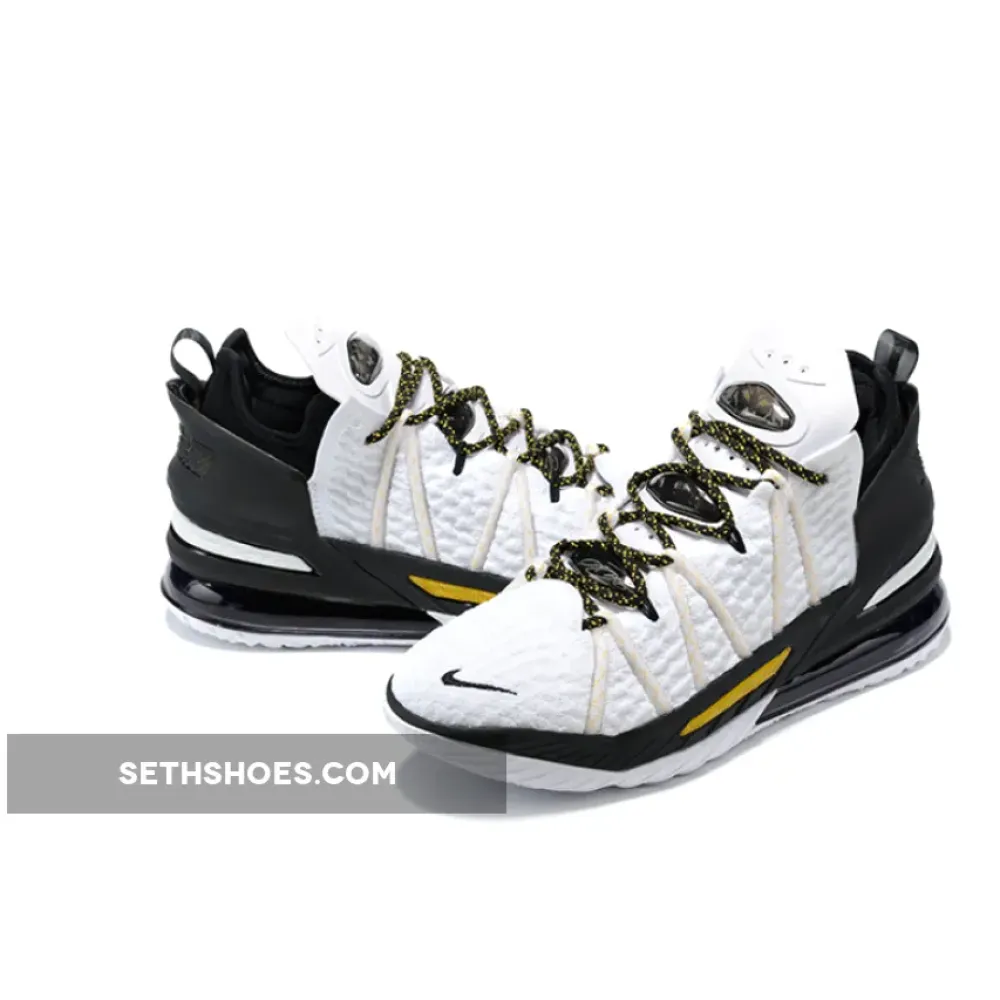 Nike LeBron 18 ‘Home’ White/Amarillo-Black  CQ9283-100