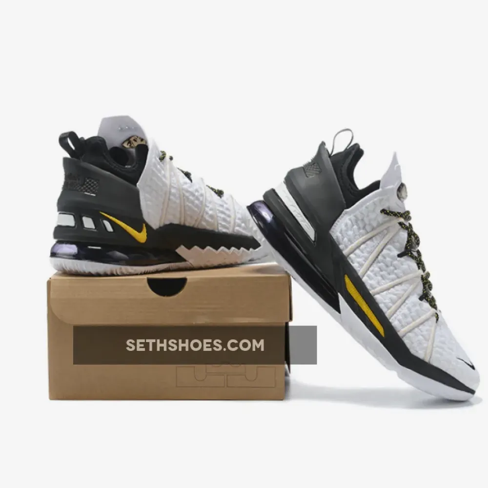 Nike LeBron 18 ‘Home’ White/Amarillo-Black  CQ9283-100