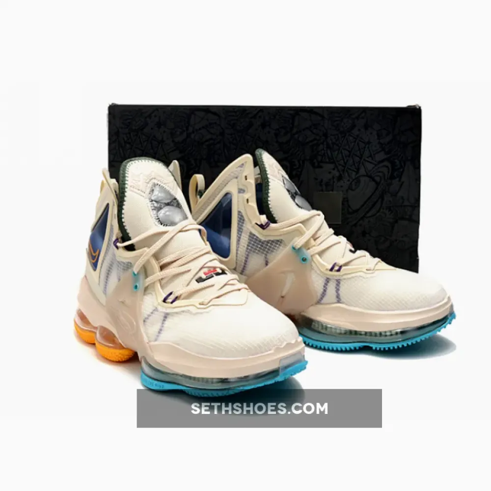 Nike Lebron 19 ’Minneapolis Lakers‘ Cream/Blue-Gold  DC9341-200