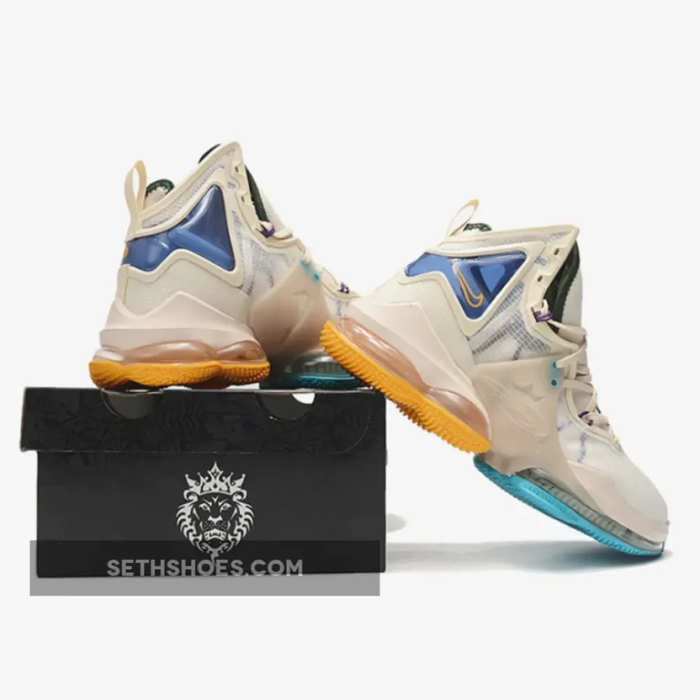 Nike Lebron 19 ’Minneapolis Lakers‘ Cream/Blue-Gold  DC9341-200
