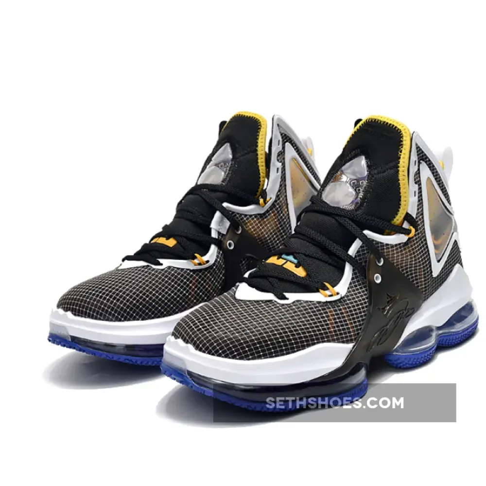 Nike LeBron 19 ‘Hardwood Classic’ Black/White-Yellow  DC9340-002