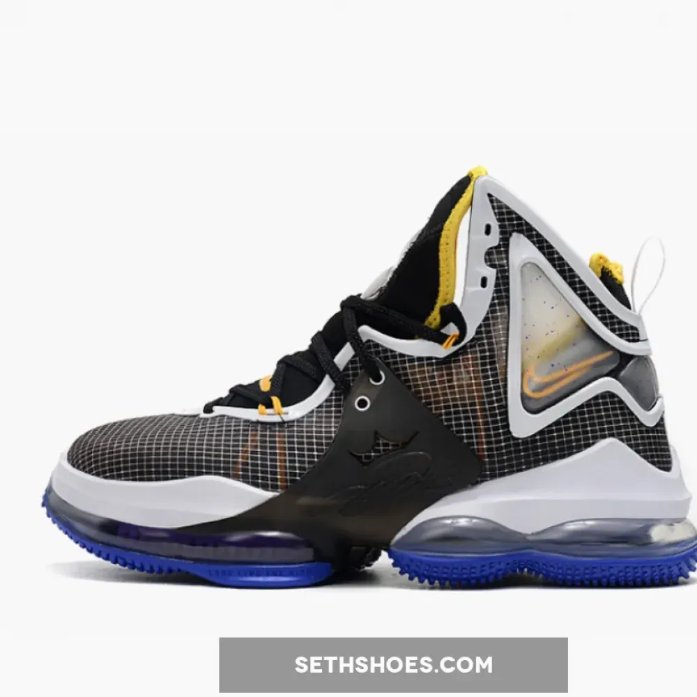 Nike LeBron 19 ‘Hardwood Classic’ Black/White-Yellow  DC9340-002