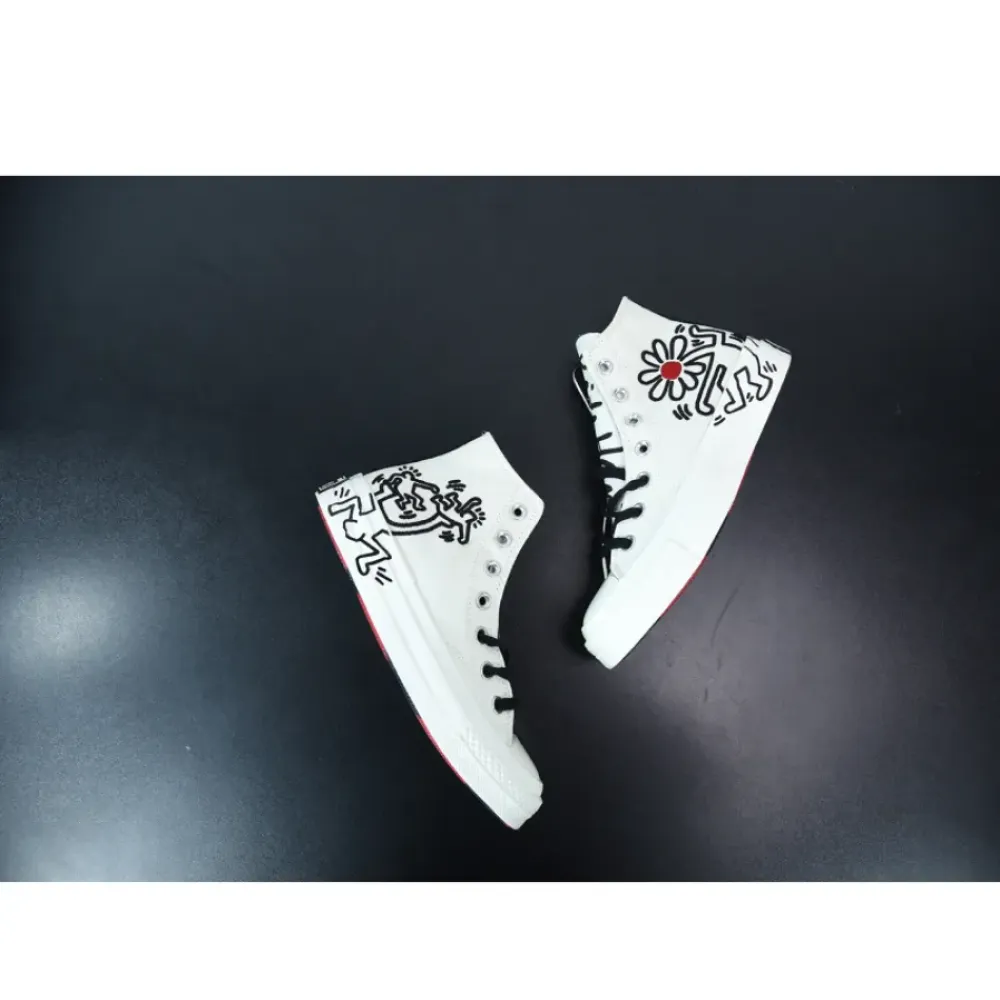 Converse x Keith Haring Chuck 70 High Top Egret/Black/Red 171858C