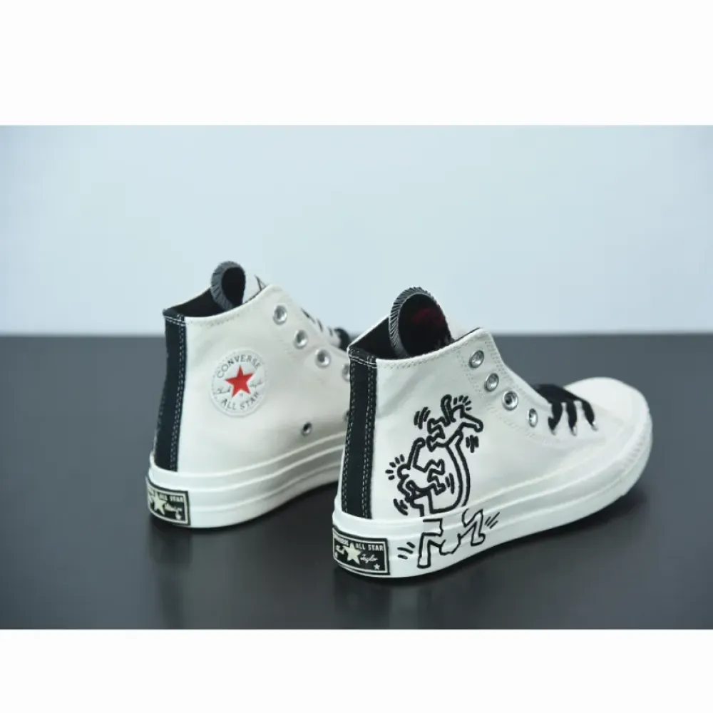 Converse x Keith Haring Chuck 70 High Top Egret/Black/Red 171858C