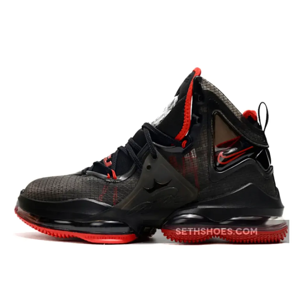 Nike LeBron 19 “Bred” Black Red  DC9340-001