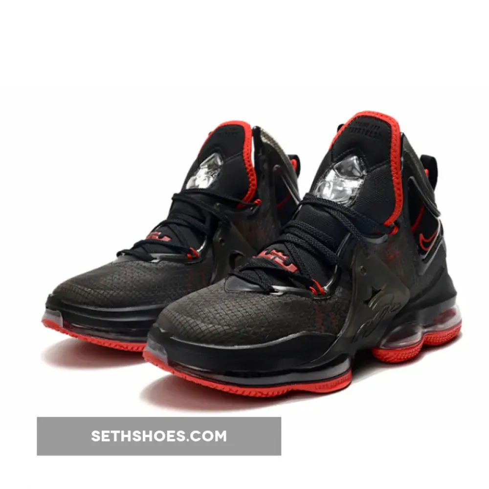Nike LeBron 19 “Bred” Black Red  DC9340-001