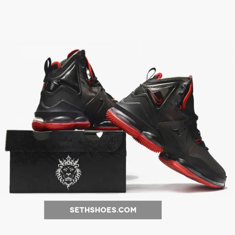 Nike LeBron 19 “Bred” Black Red  DC9340-001