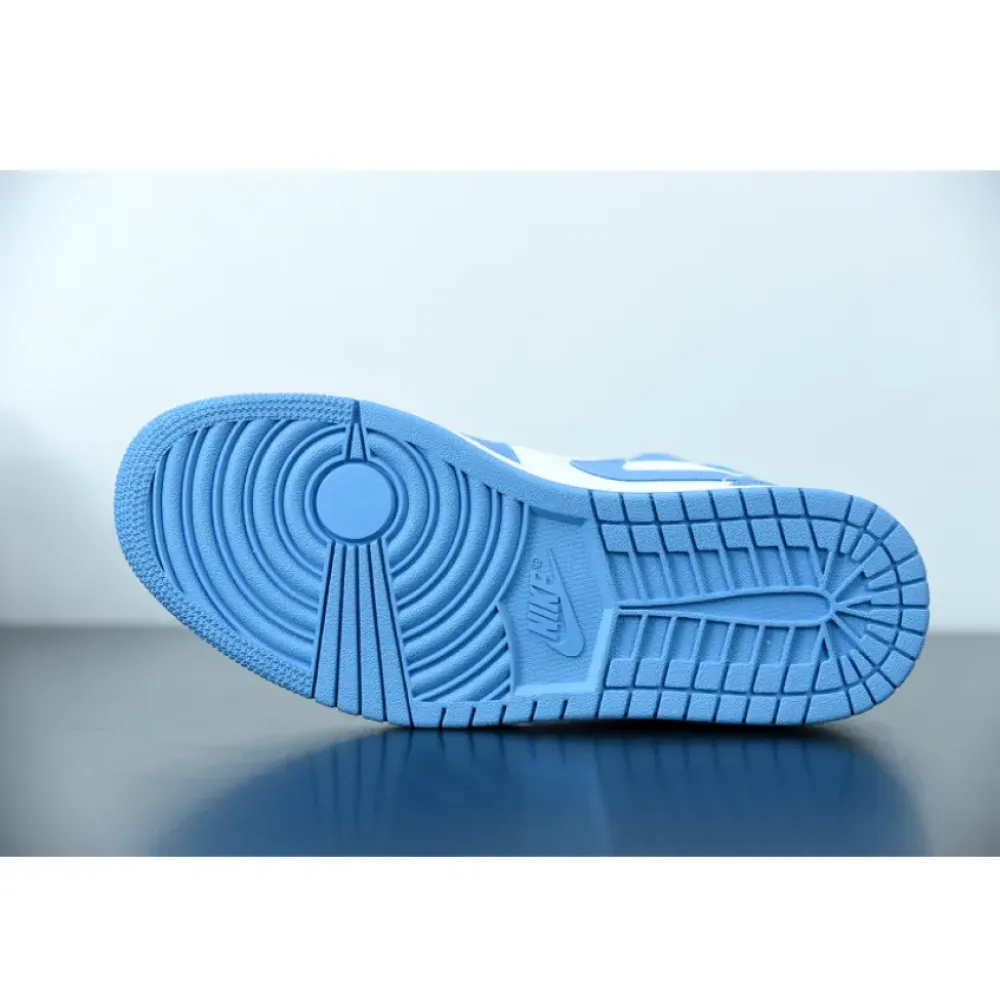 Air Jordan 1 Mid ‘UNC’ White/University Blue-White 554724-106