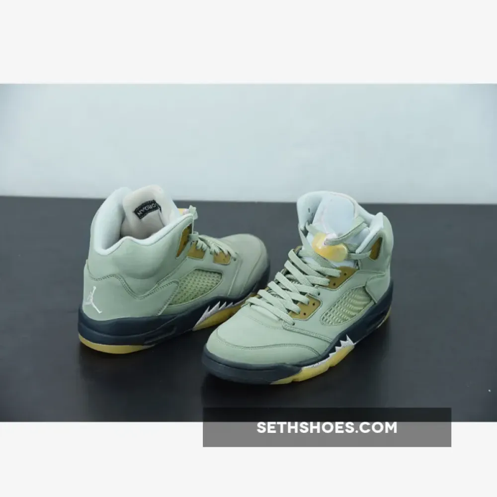 Air Jordan 5 Jade Horizon/Light Silver-Black-Pink Glaze  DC7501-300