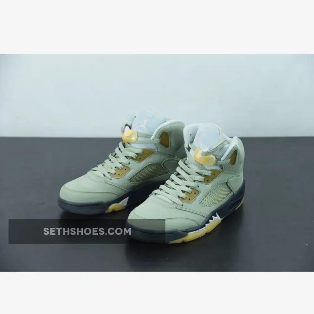 Air Jordan 5 Jade Horizon/Light Silver-Black-Pink Glaze  DC7501-300