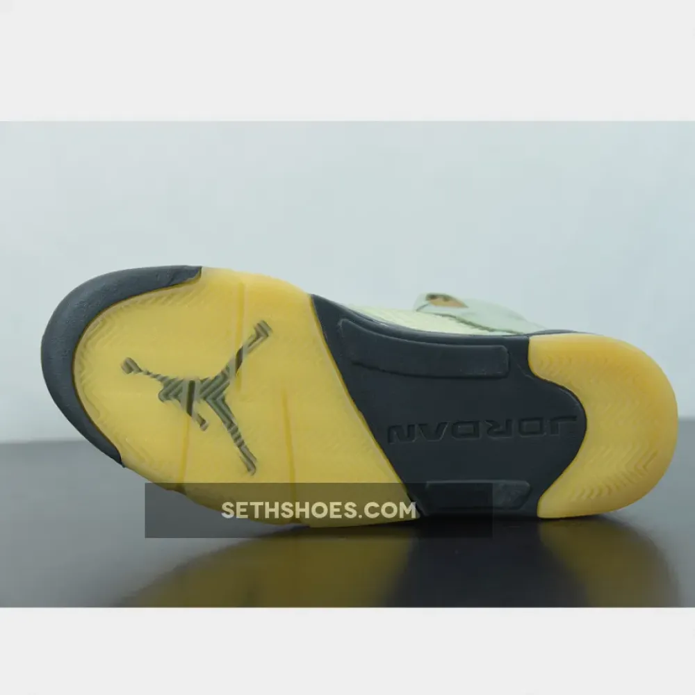 Air Jordan 5 Jade Horizon/Light Silver-Black-Pink Glaze  DC7501-300