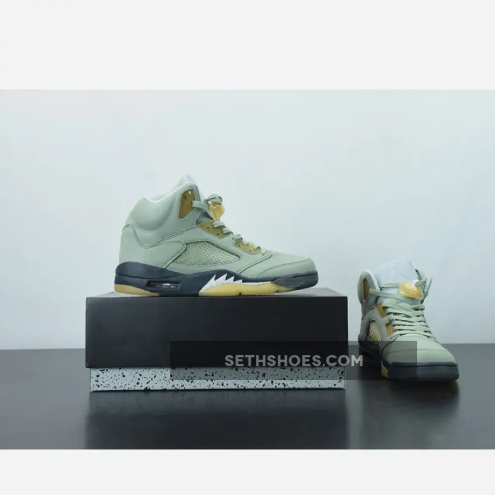 Air Jordan 5 Jade Horizon/Light Silver-Black-Pink Glaze  DC7501-300