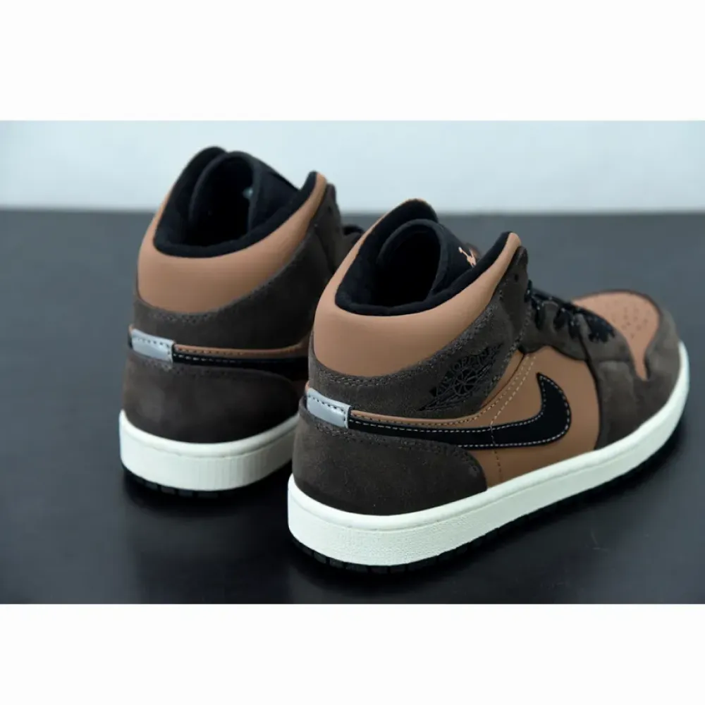 Air Jordan 1 Mid ‘Earth Tone’ Dark Chocolate  DC7294-200