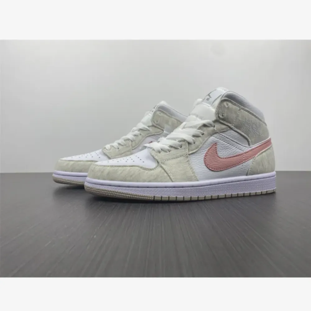 Air Jordan 1 Mid SE Light Iron Ore/Atmosphere-White