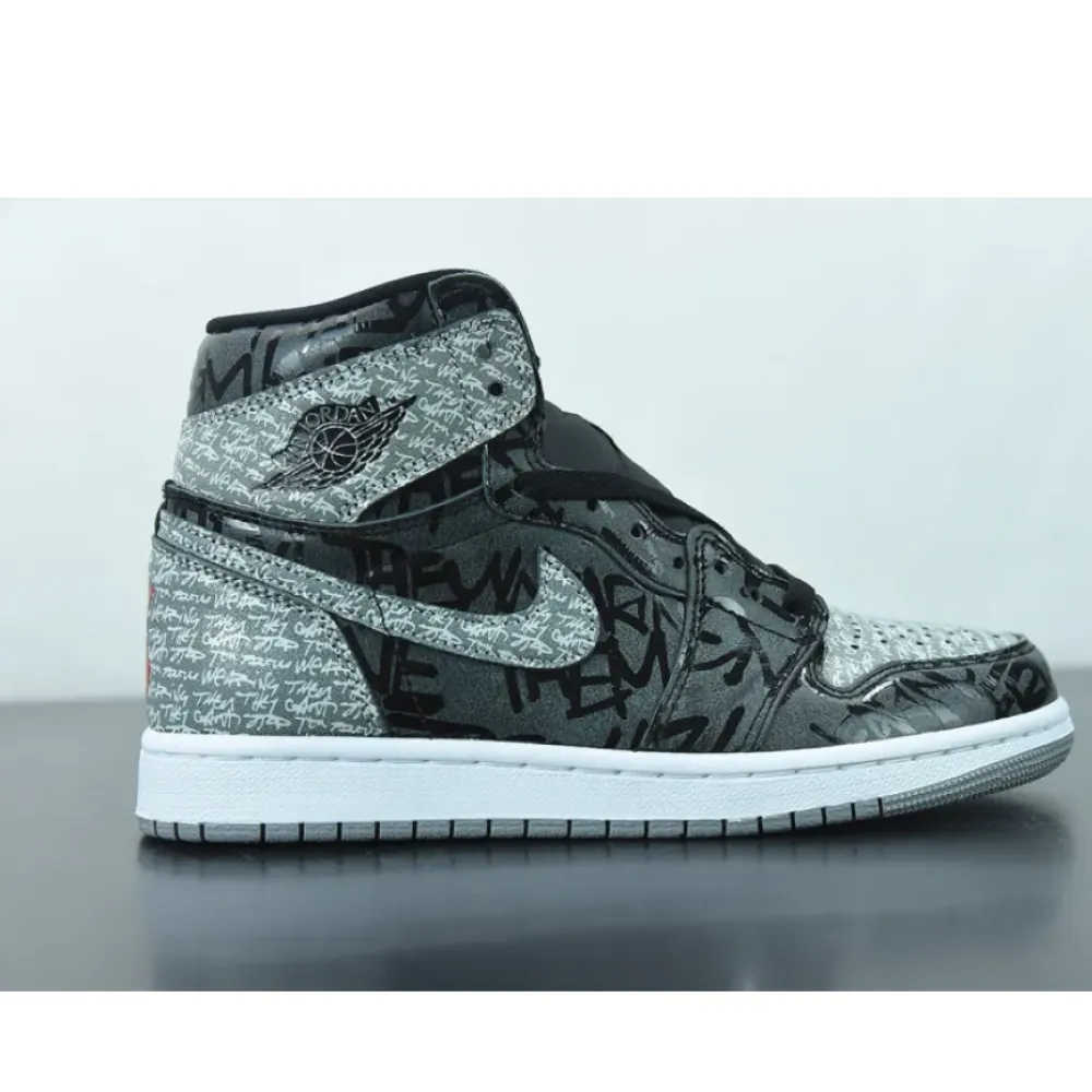 Air Jordan 1 High OG “Rebellionaire” Black/White-Particle Grey  555088-036