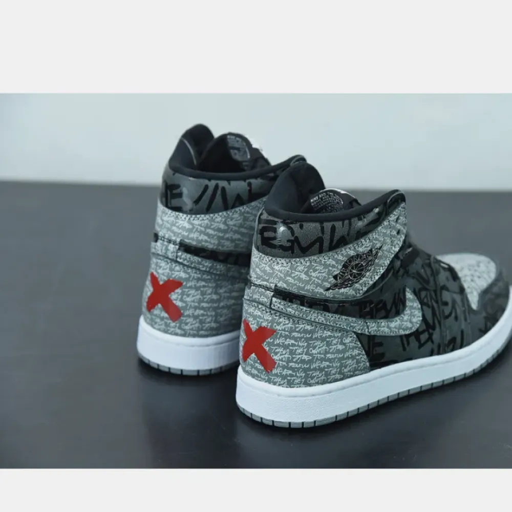Air Jordan 1 High OG “Rebellionaire” Black/White-Particle Grey  555088-036