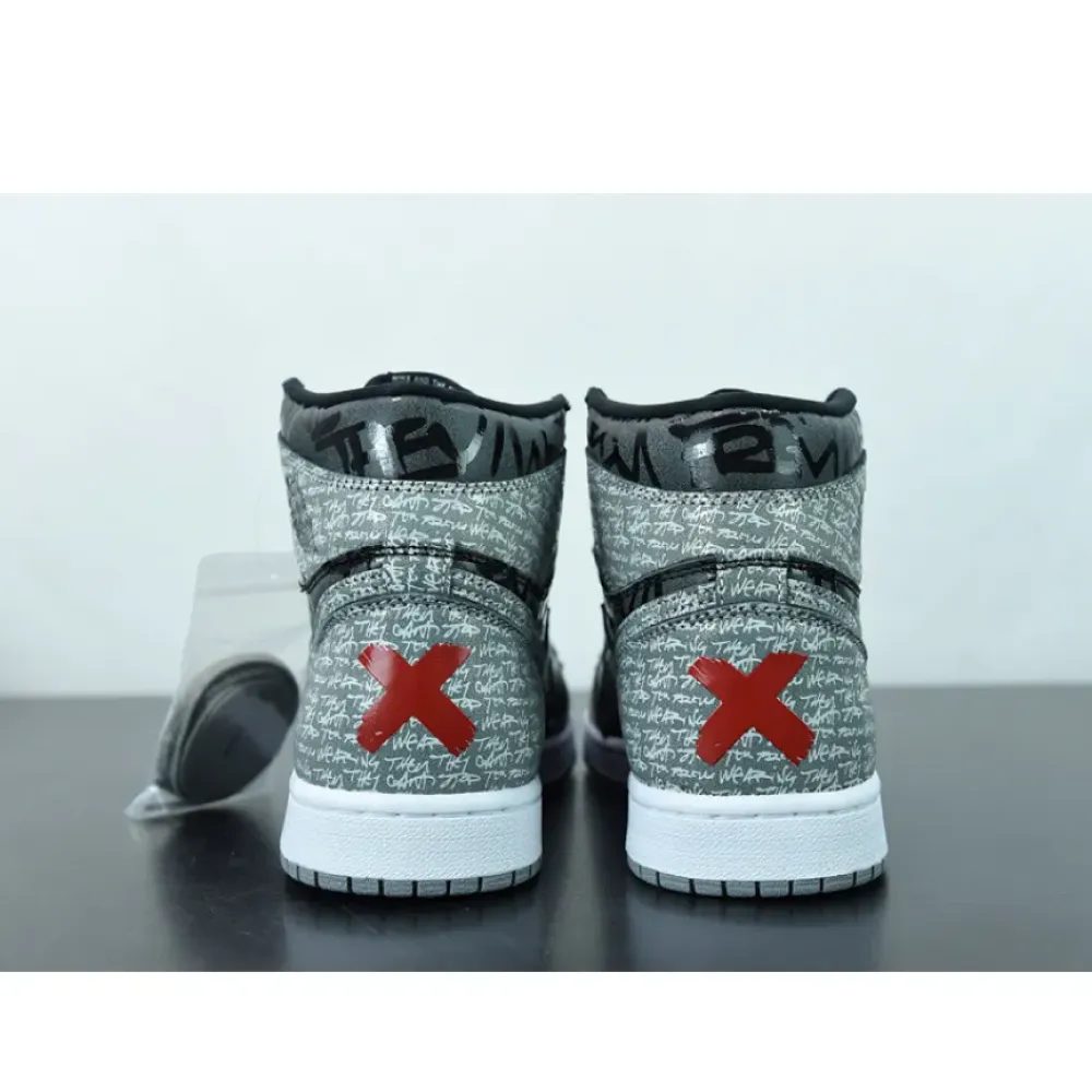 Air Jordan 1 High OG “Rebellionaire” Black/White-Particle Grey  555088-036