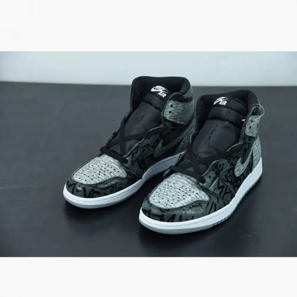 Air Jordan 1 High OG “Rebellionaire” Black/White-Particle Grey  555088-036