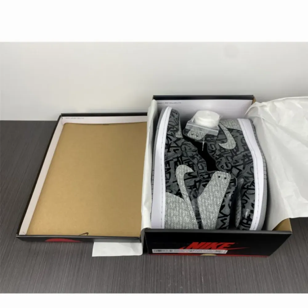 Air Jordan 1 High OG “Rebellionaire” Black/White-Particle Grey  555088-036