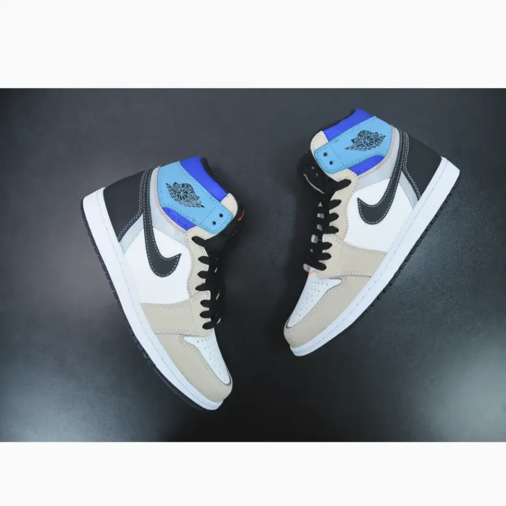 Air Jordan 1 High OG Pro White/Multi-Color-Total Orange  DC6515-100