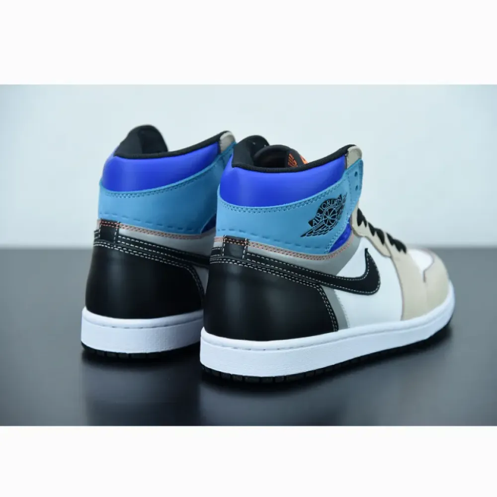 Air Jordan 1 High OG Pro White/Multi-Color-Total Orange  DC6515-100