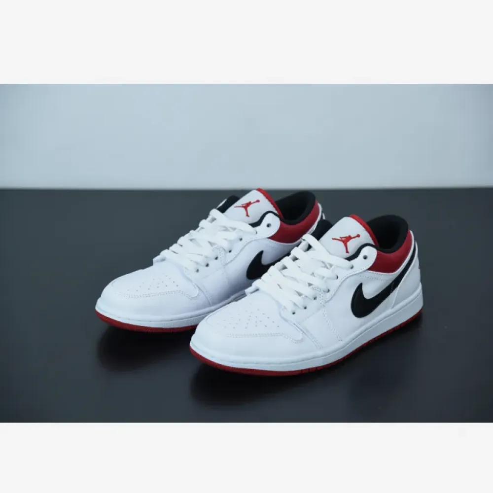 Air Jordan 1 Low White/University Red/Black 553558-118