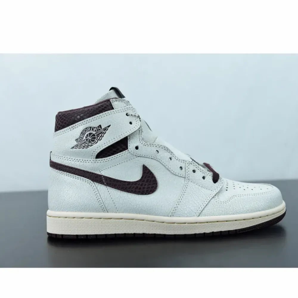A Ma Maniere x Air Jordan 1 High OG Sail/Burgundy Crush DO7097-100