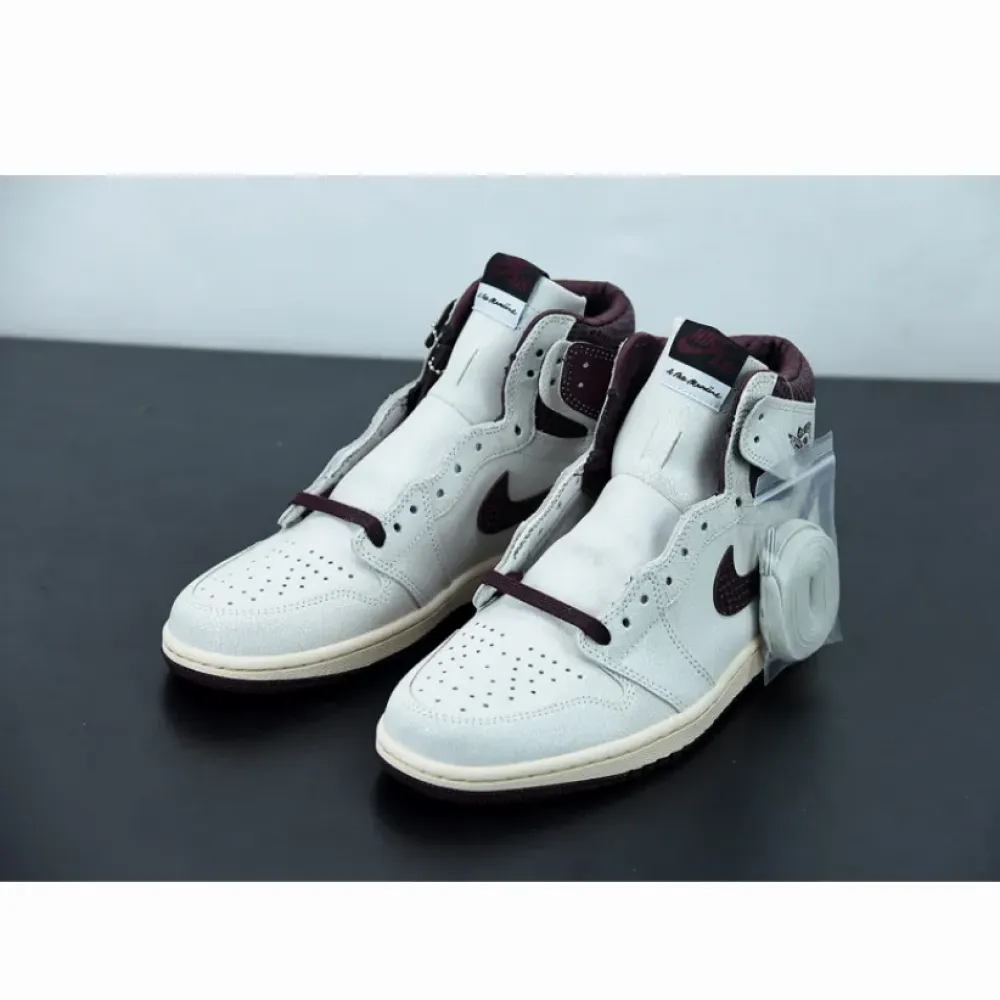A Ma Maniere x Air Jordan 1 High OG Sail/Burgundy Crush DO7097-100