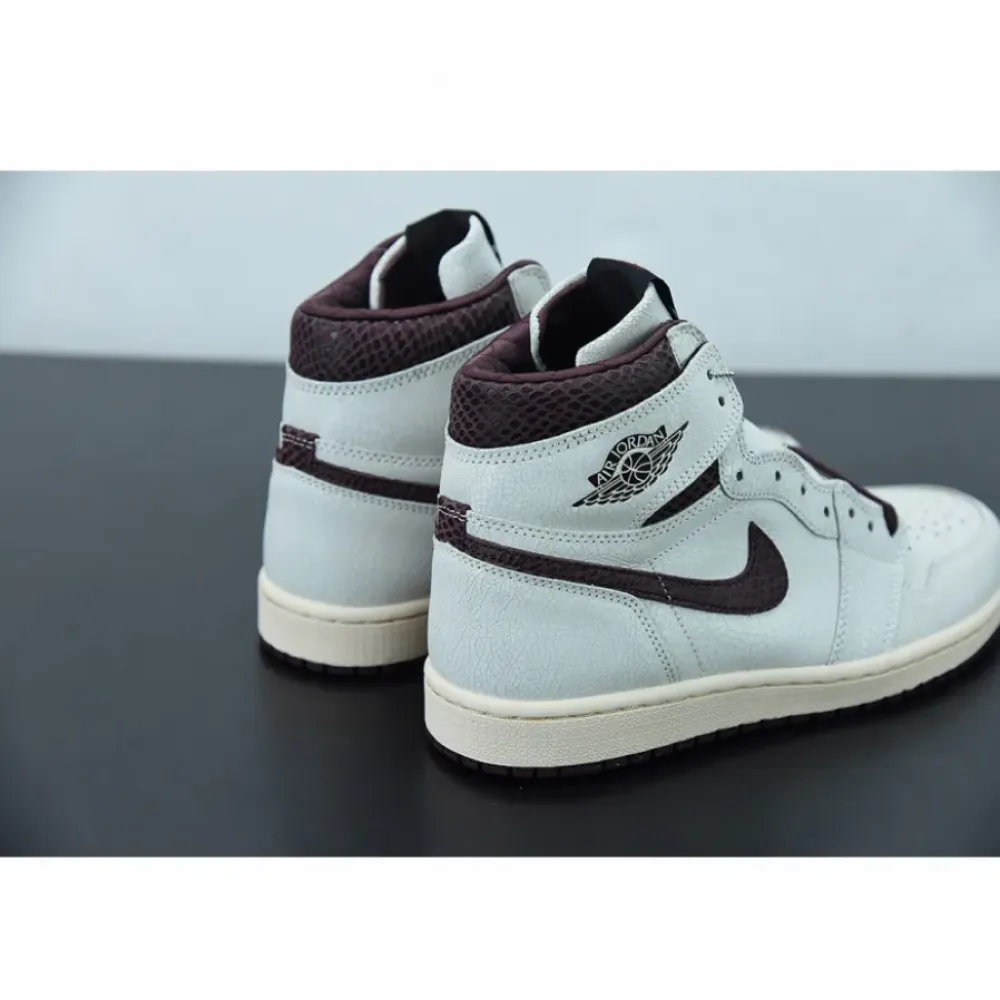 A Ma Maniere x Air Jordan 1 High OG Sail/Burgundy Crush DO7097-100