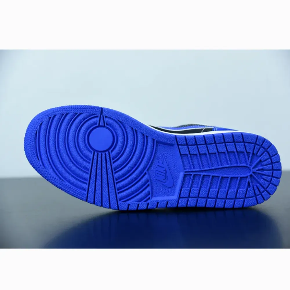 Air Jordan 1 Low Blue Black White  DH0206-400