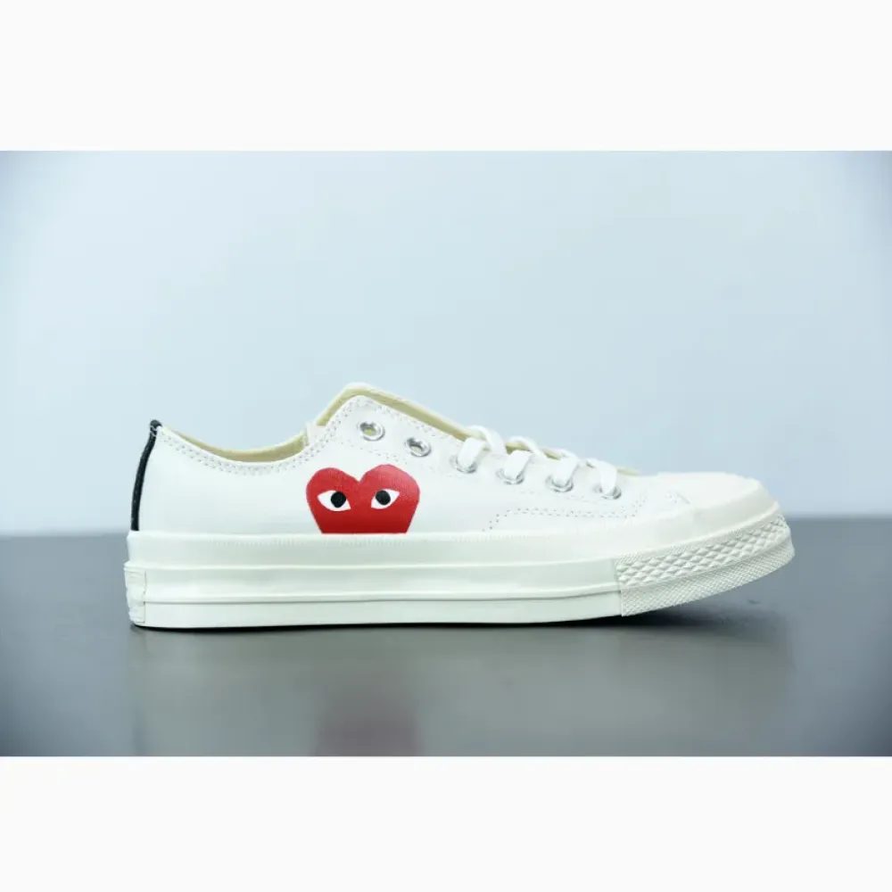 CDG x Converse Chuck Taylor All-Star 70 Ox ‘Play’ Milk/White-High Risk Red 150207C