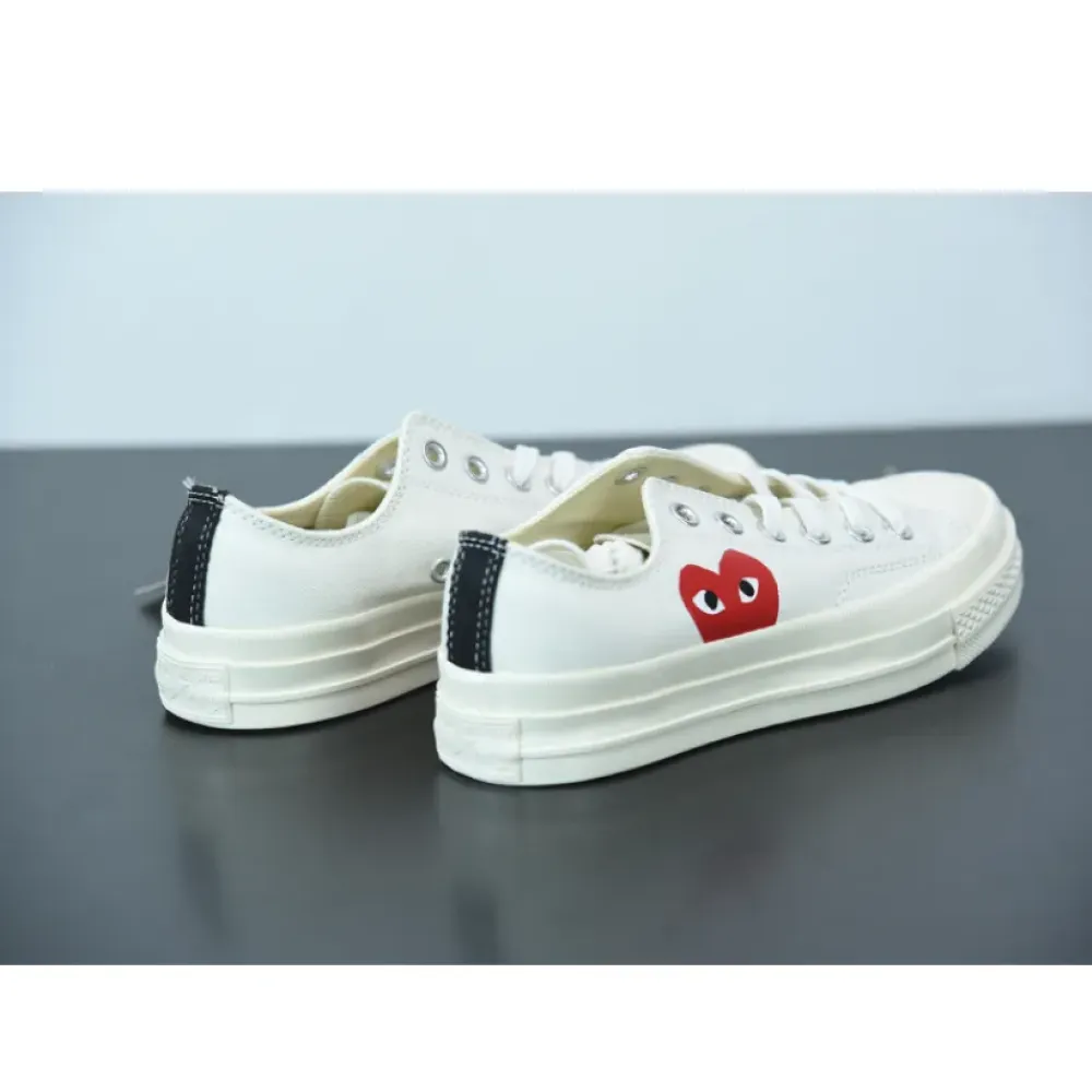 CDG x Converse Chuck Taylor All-Star 70 Ox ‘Play’ Milk/White-High Risk Red 150207C