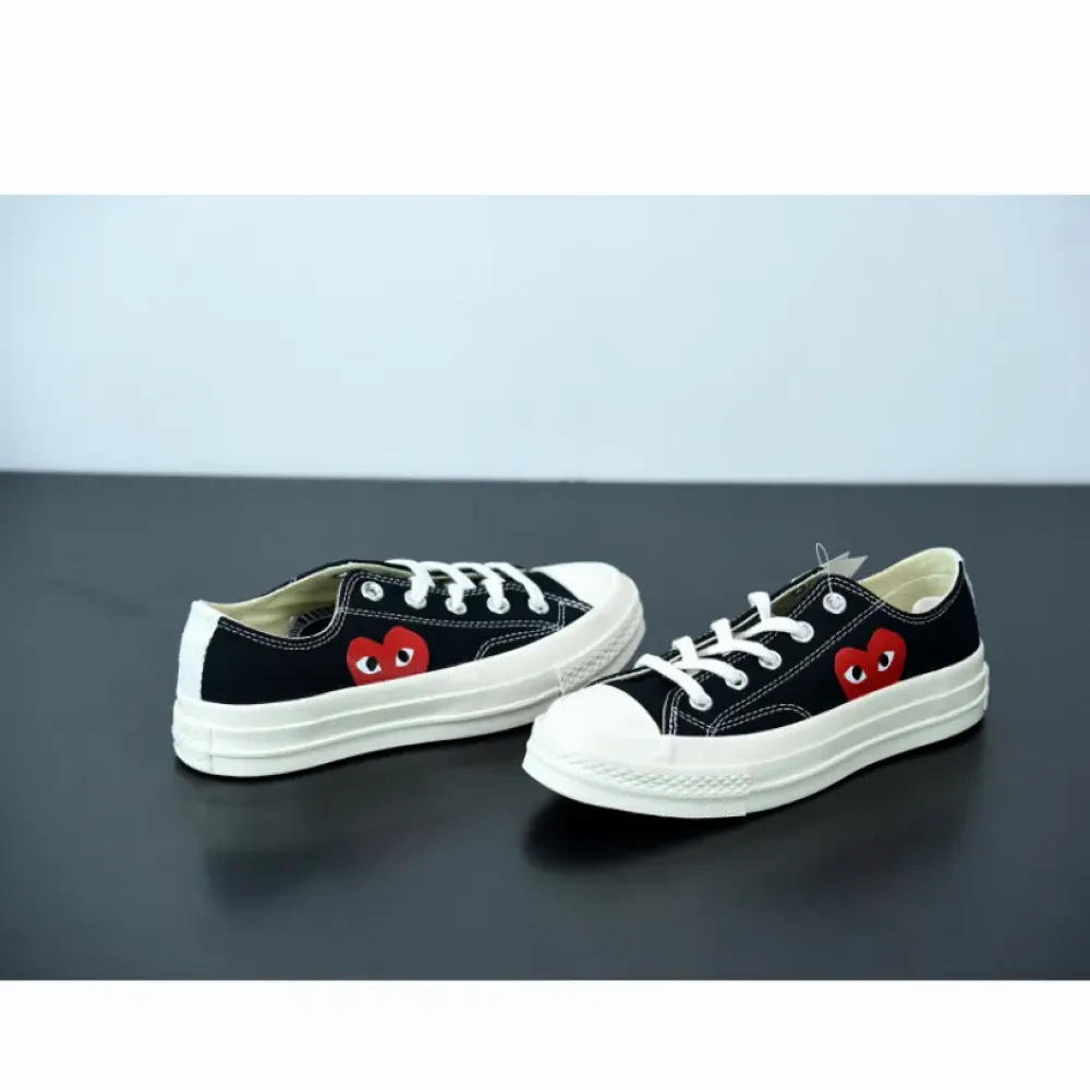 CDG Play x Converse Chuck Taylor All-Star 70 Ox Black White 150206C