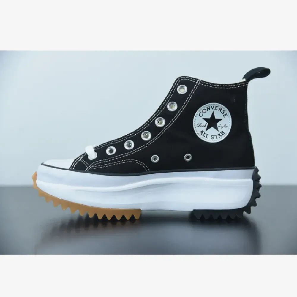 Converse Run Star Hike High Black White Gum  166800C