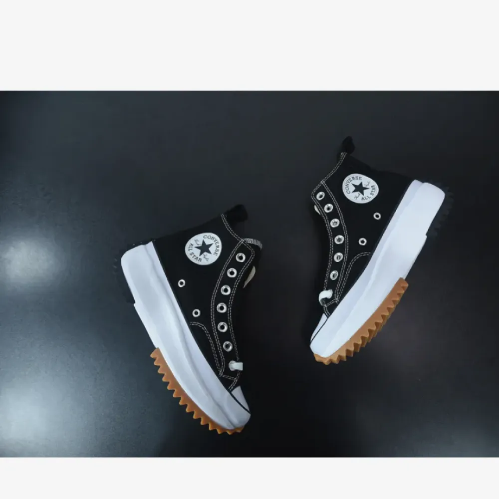Converse Run Star Hike High Black White Gum  166800C