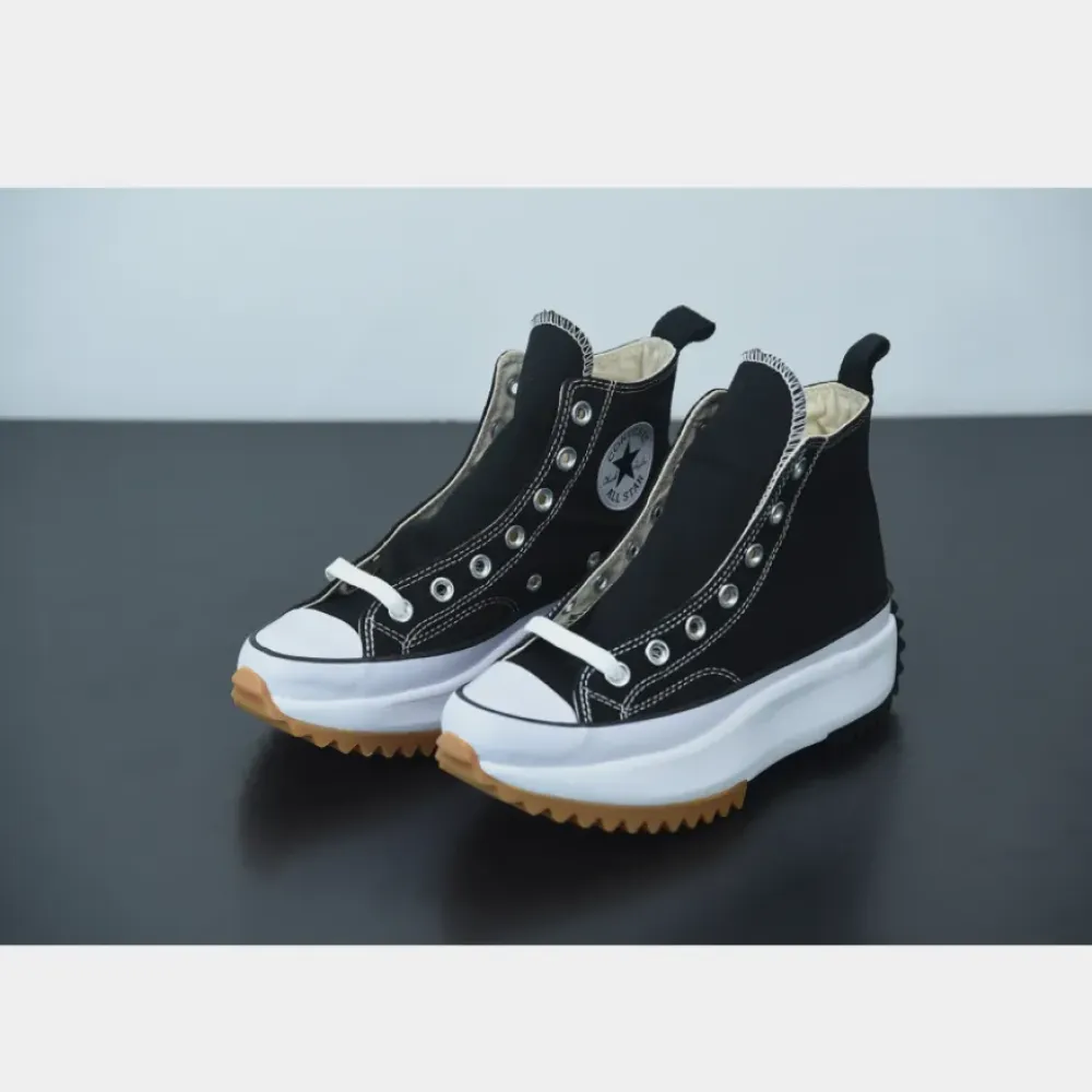 Converse Run Star Hike High Black White Gum  166800C