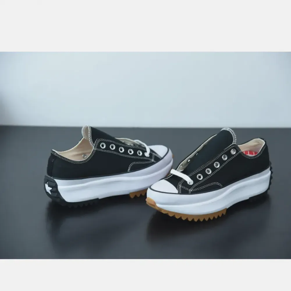 Converse Run Star Hike Low Top Black White Gum  168816C