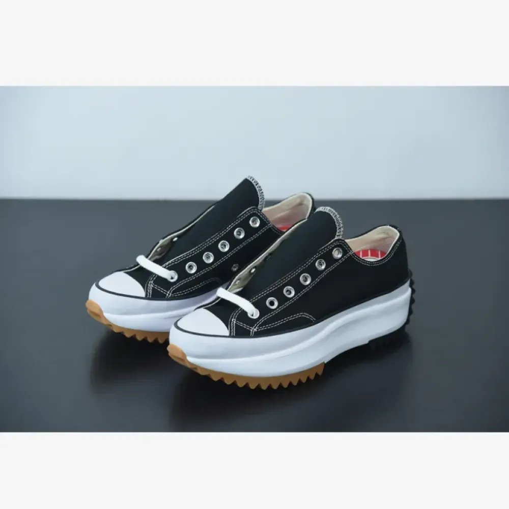 Converse Run Star Hike Low Top Black White Gum  168816C