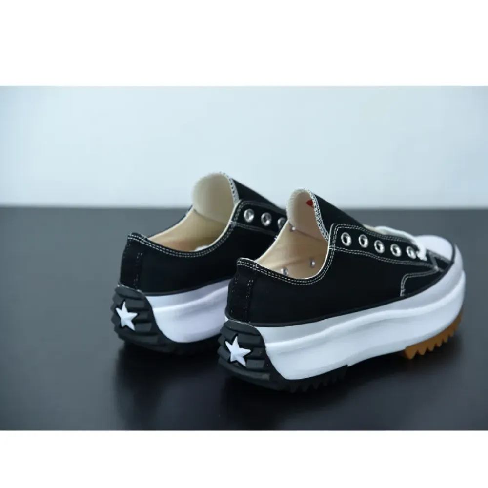Converse Run Star Hike Low Top Black White Gum  168816C
