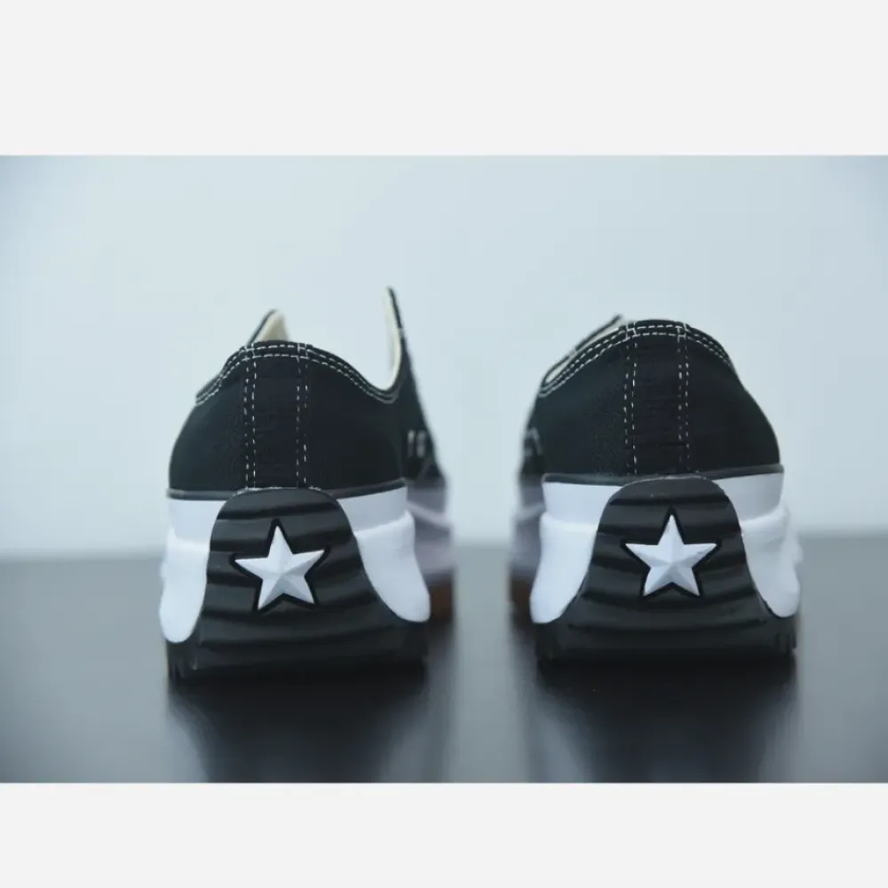 Converse Run Star Hike Low Top Black White Gum  168816C