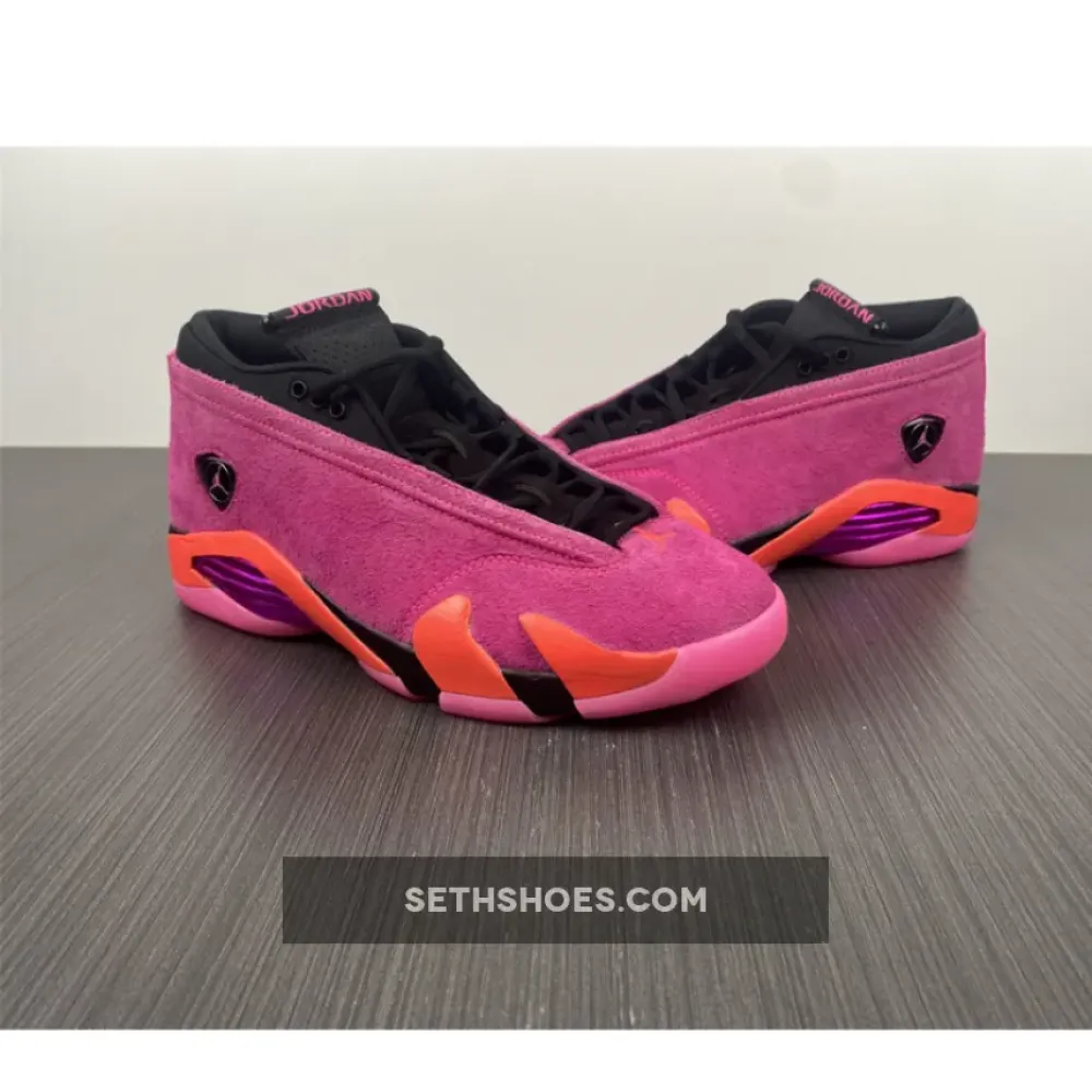 Air Jordan 14 Low “Shocking Pink” Pink Blast/Black-Flash Crimson DH4121-600