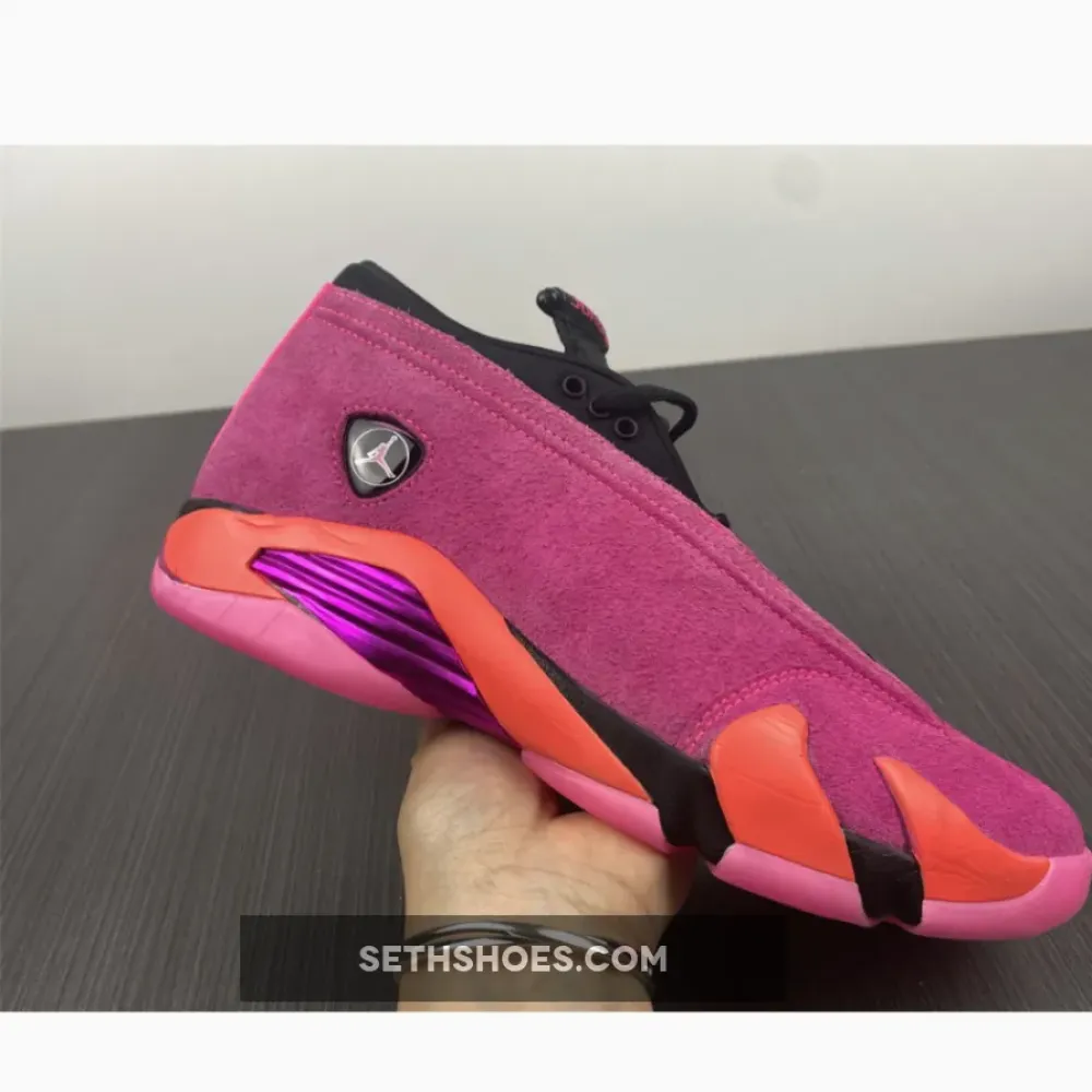 Air Jordan 14 Low “Shocking Pink” Pink Blast/Black-Flash Crimson DH4121-600