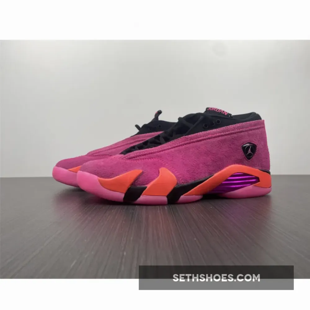 Air Jordan 14 Low “Shocking Pink” Pink Blast/Black-Flash Crimson DH4121-600