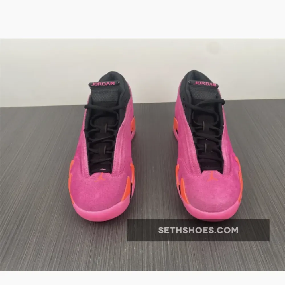 Air Jordan 14 Low “Shocking Pink” Pink Blast/Black-Flash Crimson DH4121-600