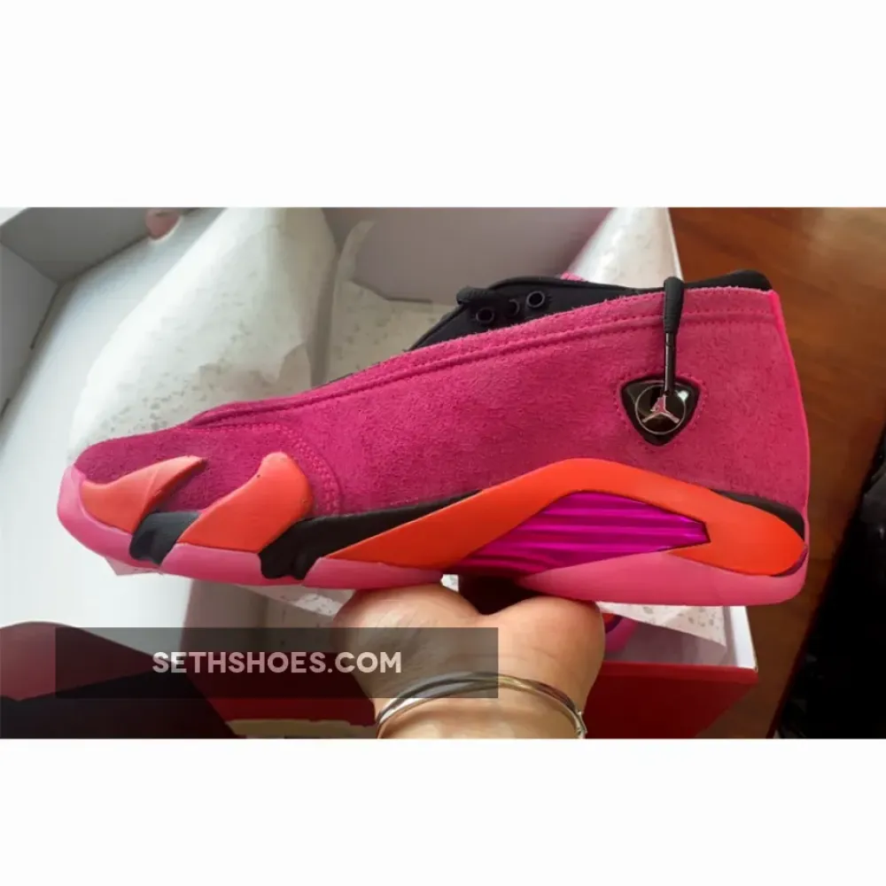 Air Jordan 14 Low “Shocking Pink” Pink Blast/Black-Flash Crimson DH4121-600