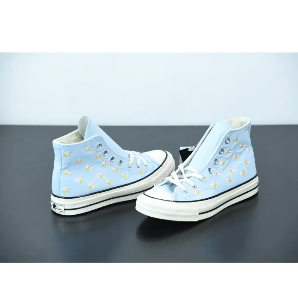 Converse Chuck 70 High Floral Print Chambray Blue  570917C