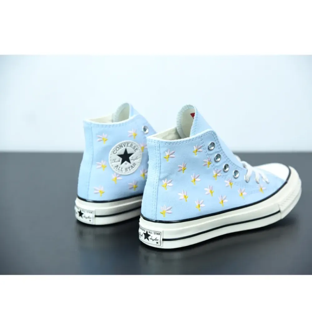 Converse Chuck 70 High Floral Print Chambray Blue  570917C